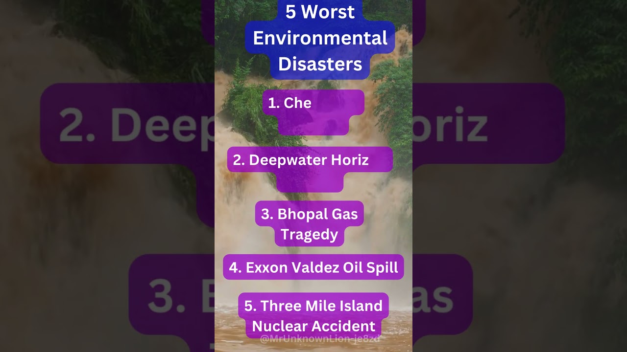 Unveiling the 5 Worst Environmental Disasters: Lessons Learned for a Sustainable Future