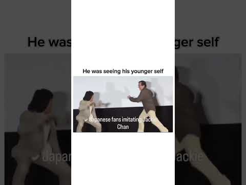 Japanese fan imitating Jackie chan