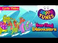 Surfing Dinosaurs, Lyric Video, Kids Song - Happy Tunes
