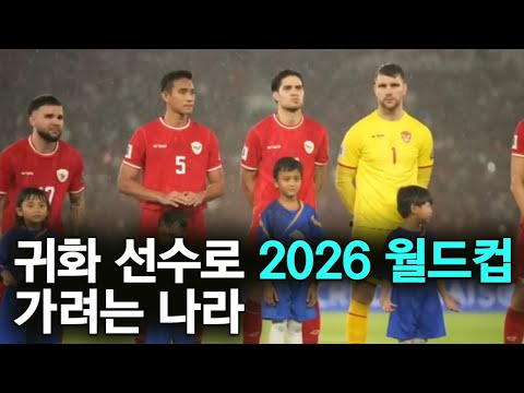 인도네시아 국대 베스트 11 (신태용 감독 짜르고 귀화선수로 2026 월드컵 도전)