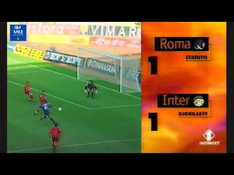 1996-97 (32nd - 18-05-1997) Roma-INTER 1-1 [Statuto, Djorkaeff] Pressing Service Italia1