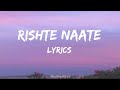 Rishte Naate L Lyrics Video L L De Dana Dan L Rahat Fateh Ali Khan Suzanne Demello L