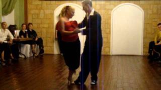 Elvira Malishevskaya y Antonio Volkoff. Tango, show. september 2010.