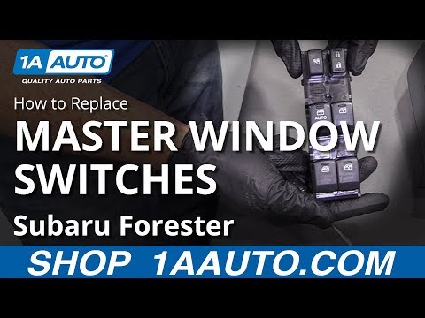 How to Replace Master Window Switches 13-18 Subaru Forester