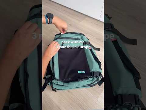 Pack with me for 3 months travelling Europe! 🎒✈️