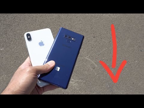 iPhone XS Max vs Samsung Note 9 - DROP TEST!