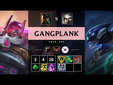 Gangplank Top vs Camille - KR Grandmaster Patch 25.19