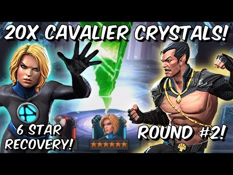 20x 6 Star Invisible Woman Cavalier Featured Crystal Opening Round #2! - Marvel Contest of Champions