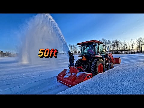 Testing Our Pull Type MK Martin Snowblower in Deep Snow