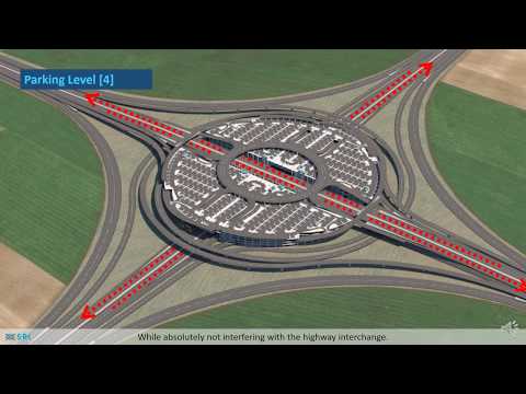 Spiral Ring Interchange and Complete Park & Ride System logo