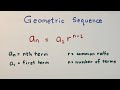 Geometric Sequence: Nth Term and Common Ratio of Geometric Sequence