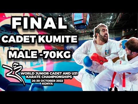 FINAL Kumite Cadet Male -70kg World Championship Konya 2022