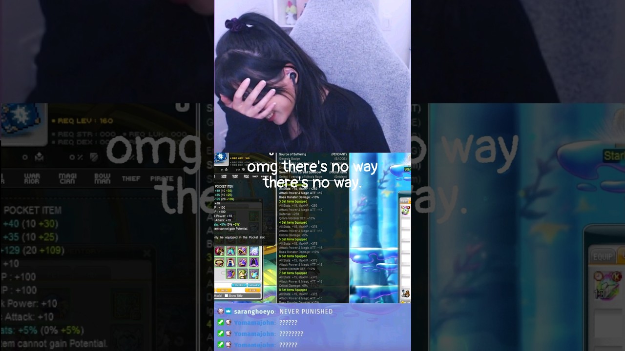 omg. very lucky hehe | ericarei | maplestory reboot #illium #twitch #gms #maplestory #streamer