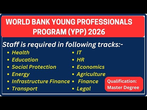 World Bank Group Young Professionals Program YPP 2026 | World Bank Jobs 2026 | Step-by-Step Guide
