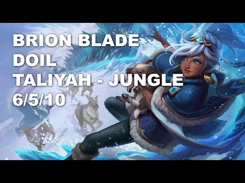 BRION BLADE Doil Jungle Taliyah vs Graves - KR Challenger Patch 10.8