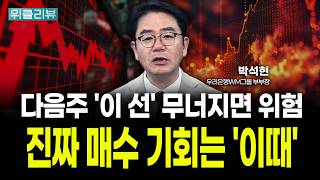 다음주 '이 선' 무너지면 위험! 진짜 매수 기회는 '이때' | 박석현 우리은행 WM그룹 부부장｜위클리뷰