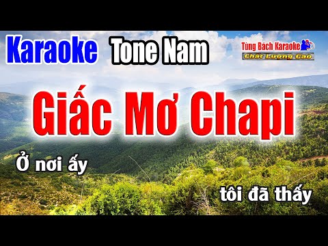 Giấc Mơ Chapi || Karaoke Beat Chuẩn | Tông Nam | Karaoke Nhạc Sống Tùng Bách
