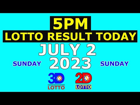 5pm Lotto Result Today July 2 2023 (Sunday)