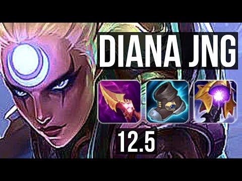 DIANA vs ZAC (JNG) | 8/0/1, Rank 5 Diana, Legendary | NA Challenger | 12.5