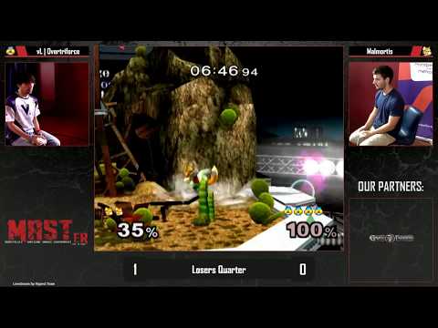 MASTer - vL | Overtriforce (Sheik) Vs. Malmortis (Fox) - Losers Quarters - Melee Singles