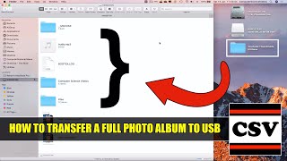 How to TRANSFER a Full Photo Album to USB On a Mac - Basic Tutorial | New