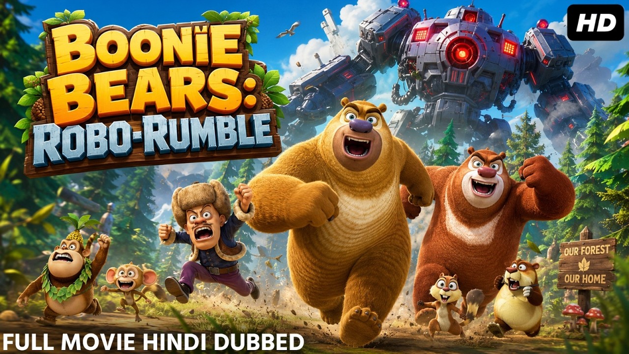 BOONIE BEARS: ROBO-RUMBLE - Hindi Dubbed Movie | Cartoon Movie In Hindi | Animation Adventure Movie