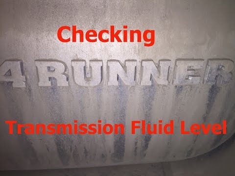 How To Check Toyota 4Runner 5 spd Automatic Transmission Fluid Level