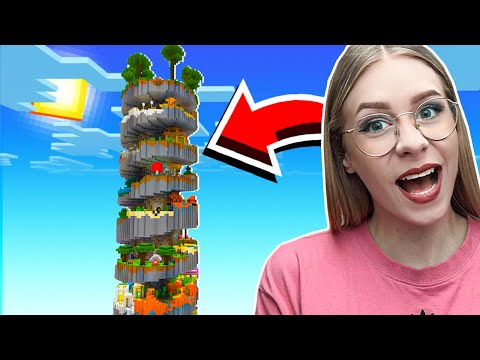 DZIEWCZYNA vs OGROMNA SPIRALA PARKOUR w Minecraft!