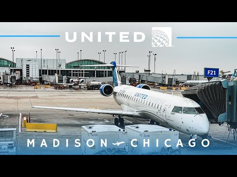 YouTube thumbnail for United Airlines Canadair (Bombardier) Regional Jet 550