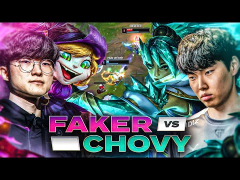 FAKER finds CHOVY in KOREAN SOLOQ... *WORLDS PREVIEW?*