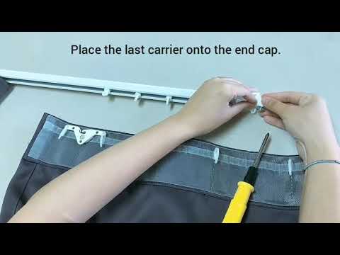 Wave Curtain Clear Pocket Tape System Installation