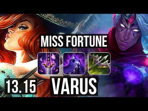 MISS FORTUNE & Rell vs VARUS & Senna (ADC) | Quadra, 900+ games, Legendary | KR Master | 13.15