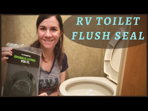 How To Replace Seal RV Toilet Flush Ball | Dometic 210 | DIY