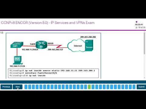 Chapters 15 - 16 IP Services and VPNs Exam