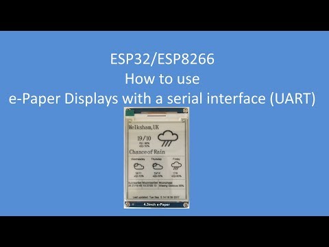 Tech Note 056 - ESP32 ePaper Weather Station using serial (UART) display with Code