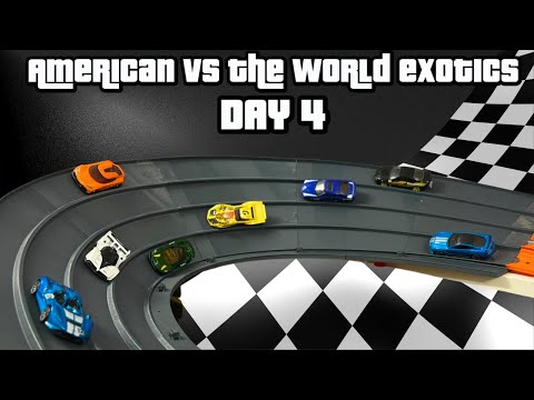 DIECAST CARS RACING TOURNAMENT | AMERICAN VS WORLD EXOTIC CARS 4