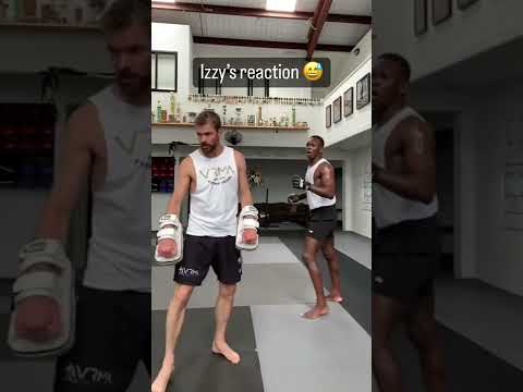 Israel Adesanya almost knocked him out  😳