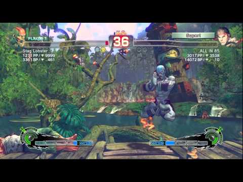 SSF4 AE: ALLIN85(RYU) vs Staq Lobster(Dhalsim) - Ranked Match - True HD