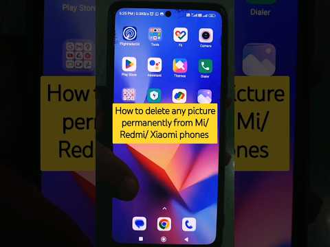 How to delete any picture permanently from Mi/ Redmi/ Xiaomi phones #shorts #mi #delete
