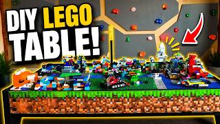 I BUILT a LEGO TABLE for my kids - DIY LEGO TABLE