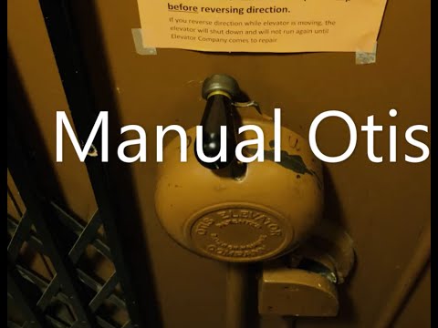 Antique hand-operated Otis winding-drum service Elevator - Mitchell Building - Pittsburgh, PA