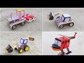 4 Amazing Diy Toy You Can Do At Home JCB Tractor Trolley Helicopter