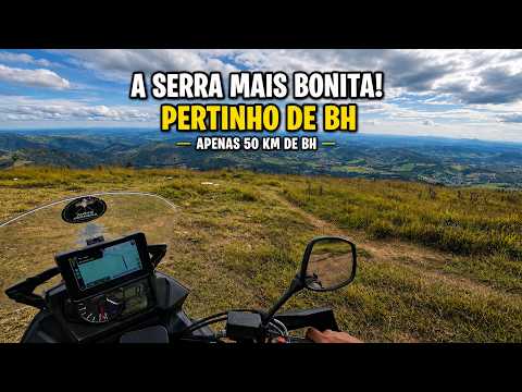 A ESTRADA MAIS BONITA PERTO DE BH! (Rodando na Serra da Moeda de Moto)