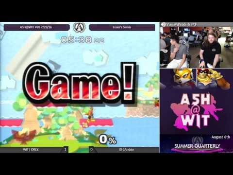 WIT | ORLY (Falcon) vs IX | Andale (Puff, Fox) - ASH@WIT #70 Melee Loser's Semis