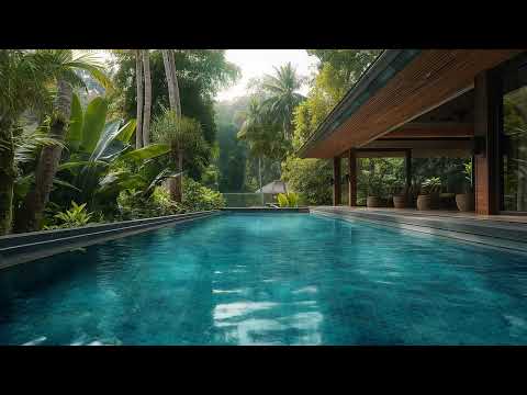 8 Hours Tropical Swimming Pool At 5-Star Resort Ambience - Relaxing Sound Of Nature