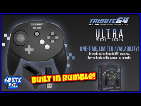 The Ultra Edition Limited Wireless N64 Controller With Built In Rumble For N64, Nintendo Switch & PC