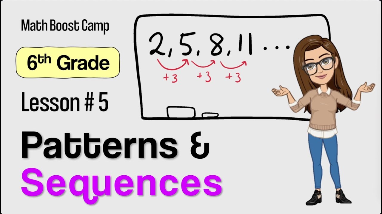 🎯Patterns and Sequences | Grade 6 Lesson 5 | Math Boost Camp 🏕️