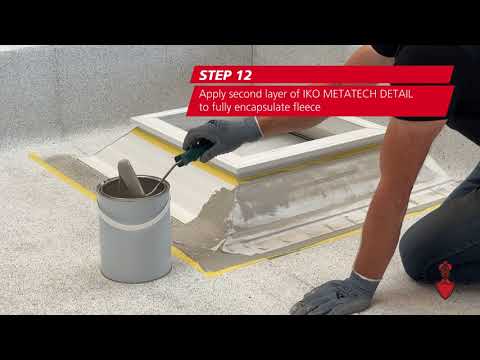IKO flexia: Waterproofing a rooflight using IKO metatech detail