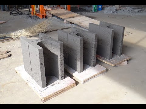 GiantLin small concrete block making machine for big U shape block