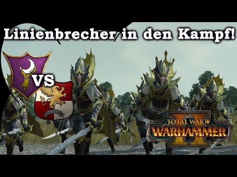 Linienbrecher im Kampf! Dunkelelfen vs Imperium - Total War: Warhammer 2 Multiplayer